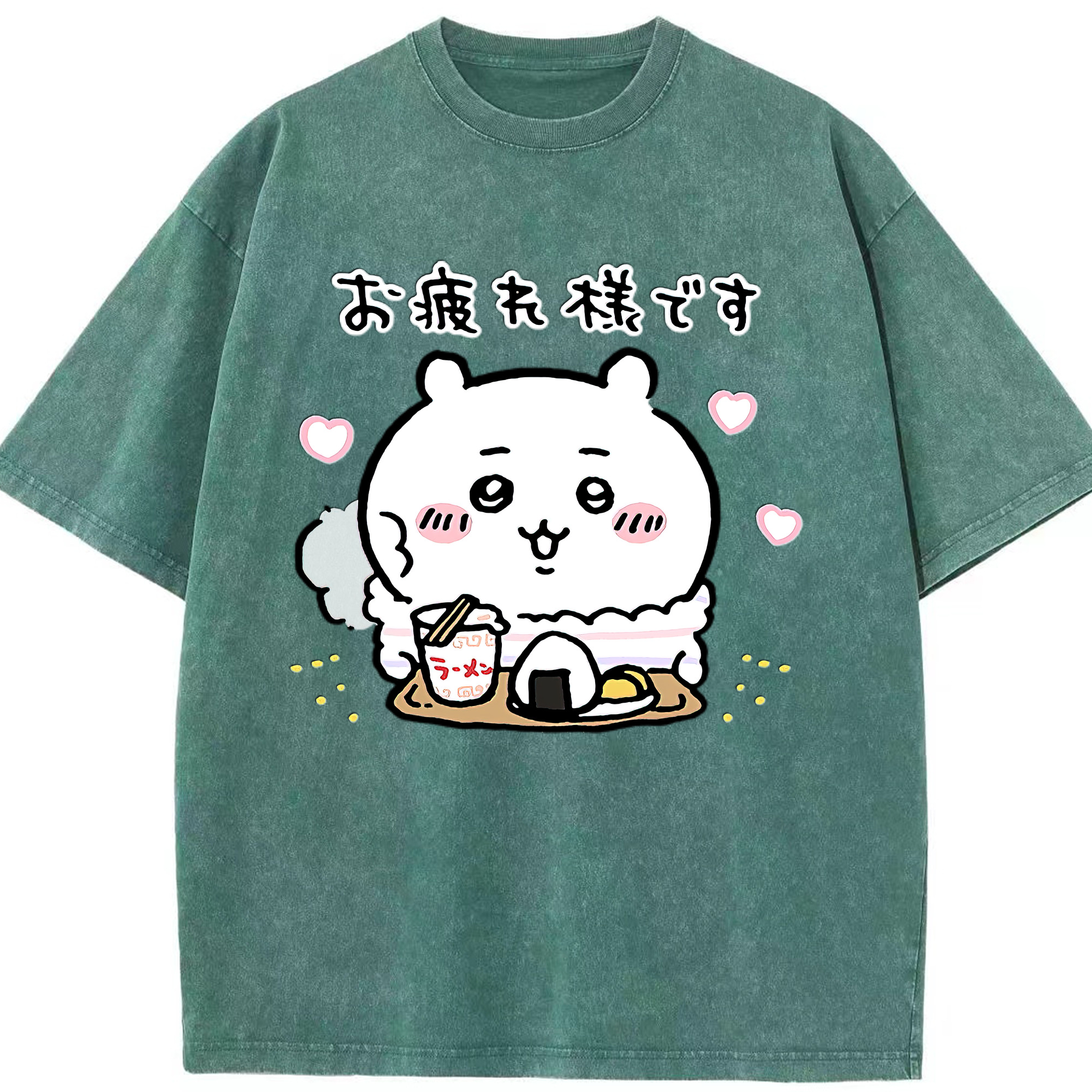 （画像用） ちいかわ ちいかわ Chii-kawa chiikawa 綿100% ヴィンテージ風 半袖Tシャツ（フロントプリント）